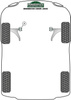 Rear Beam Mounting Bush Powerflex Polyurethane Bush Heritage Collection Skoda Roomster Models  Roomster (2009 - 2015) PFR85-610H