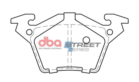 Klocki hamulcowe tylne DBA Brake Pads Street Series Semi-metallic - DB1987SS MERCEDES-BENZ V-Class V200 V220 TD V230 V280 Vito