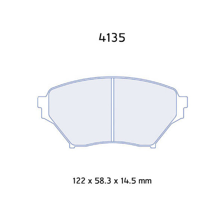 Carbone Lorraine RC6 brake pads - Mazda MX-5 Cup (00-05)
