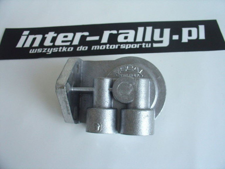 Remote oil filter mounting head