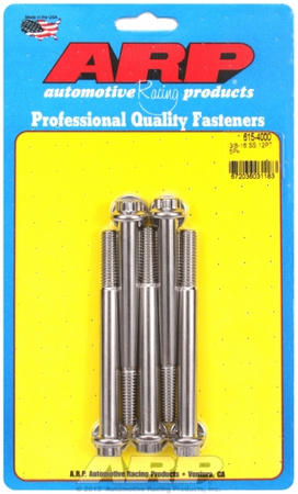 ARP "3/8""-16 x 4.000 12pt 7/16 wrenching SS bolts" (5pcs)