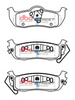 Klocki hamulcowe tylne DBA Brake Pads Street Series Ceramic - DB1685SS