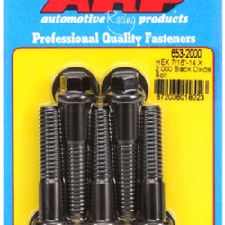 ARP "7/16""-14 X 2.000 hex black oxide bolts" (5pcs)