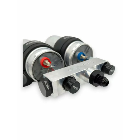 Aluminium-Verteilerblock für zwei Bosch 044 OBP Kraftstoffpumpen