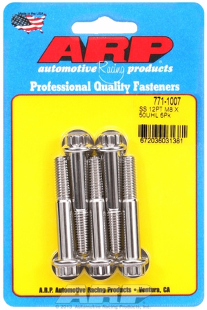 ARP M8 x 1.25 x 50 12pt SS bolts (5pcs)