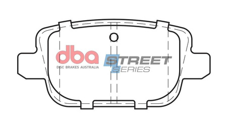 Klocki hamulcowe tylne DBA Brake Pads Street Series Ceramic - DB1999SS FORD Focus Mk2 Galaxy Kuga Mk1 Mondeo Estate Mk4 Hatchback Saloon S-Max LAND ROVER Freelander VOLVO S80 T5 T6 V70 Mk3 XC70