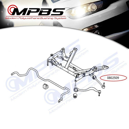 Tuleja wahacza przedniego (mała) - MPBS: 0802509 BMW 5 E34, E39, E60 / E61, X3 E83, X5 E53,