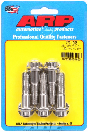 ARP M10 x 1.25 x 40 12pt SS bolts (5pcs)