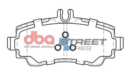 DBA Brake Pads Utcai sorozat első fékbetétek Kerámia - DB2021SS MERCEDES-BENZ A-Class W168 A140 A140L A160 A160D A160L A170D A170DL A190 A190L A210L S210