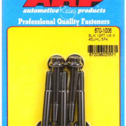 Śruby ARP M6 x 1.00 x 45 12pt black oxide bolts (5pcs)