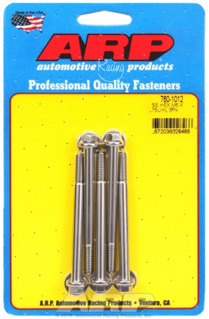 ARP M6 x 1.00 x 75 hex SS bolts (5pcs)