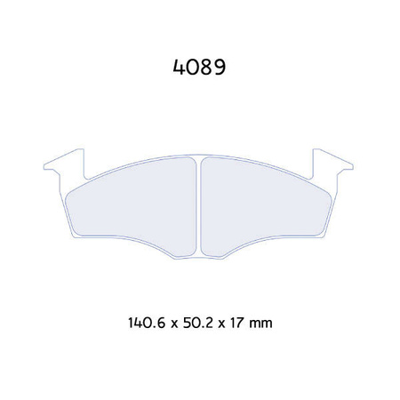 Klocki hamulcowe Carbone Lorraine RC6 - Seat Ibiza 2,0 16V Sport (97-02)