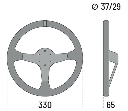 Sparco Champion leather steering wheel