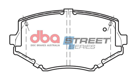 Klocki hamulcowe przednie DBA Brake Pads Street Series Ceramic - DB1282SS MAZDA MX5 Mk1 NA Mk2 NB