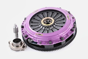 Xtreme Performance Mitsubishi Lancer Evo X - 230mm Sprung hub Organic Twin Plate Clutch Kit Incl Flywheel 1000Nm