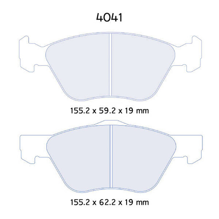 Carbone Lorraine RC5 brake pads - Alfa Romeo 147 2,0 16V (00-)