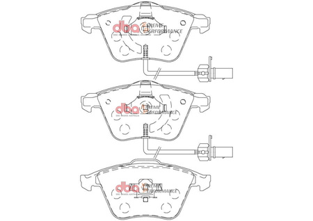 Brake Pads Xtreme Performance front - DB2210XP AUDI A6 C5 quattro Avant allroad