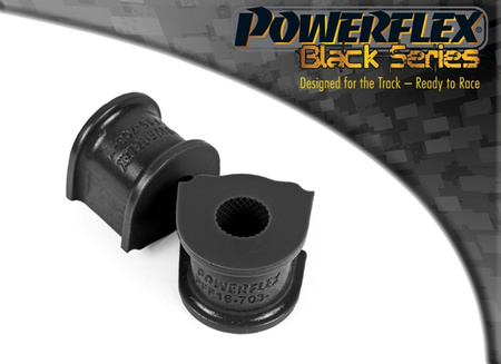 Front Anti Roll Bar Bush 18mm Powerflex Polyurethane Bush Black Series Lancia Delta Gen 3 (2008 - 2014) PFF16-703-18BLK