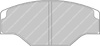 Ferodo Racing DS1.11 brake pad front FRP201W CATERHAM stock AP up-grade