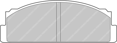 Ferodo Racing DS2500 Vorderradbremsbelag FCP29H AUTOBIANCHI A 111 A112 FIAT 124 125 127 128 131 Mirafiori 132 850 Spider 900 Argenta Fiorino Panda 141 Ritmo Strada FSO 125P Polonez Prima INNOCENTI Koral LANCIA Beta YUGO Tempo,