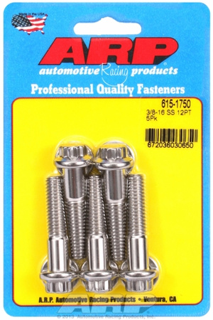 Śruby ARP "3/8""-16 x 1.750 12pt 7/16 wrenching SS bolts" (5pcs)