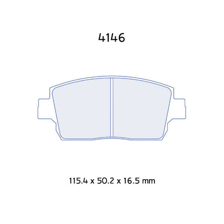 Stabdžių kaladėlės Carbone Lorraine RC5 - Toyota Yaris 1,5 Cup/ 1,5 VVTi Sport (01-06)