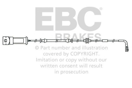 EFA118 - Czujnik zużycia klocków hamulcowych EBC Brakes