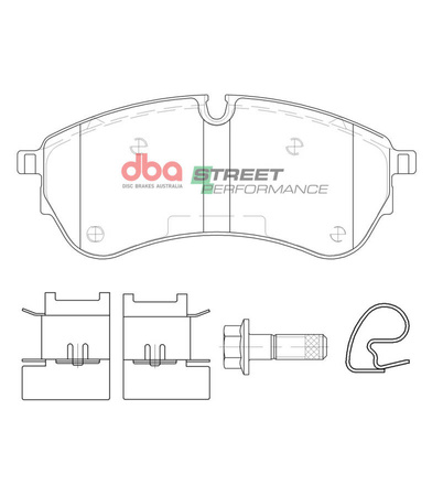 DBA fékbetétek Street Performance első fékbetétek - DB15134SP