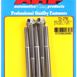 Śruby ARP "1/4""-28 x 2.750 hex SS bolts" (5pcs)