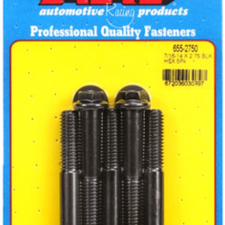 ARP "7/16""-14 X 2.750 hex 1/2 wrenching black oxide bolts" 5pcs