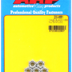 ARP "1/4""-20 cad coarse nyloc hex nut kit" (5pcs)