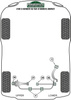Tylna tuleja tylnej ramy pomocniczej Powerflex Heritage Collection BMW 3 Series & E46 (1999 - 2006)\E46 Xi/XD (4wd) PFR5-4611H
