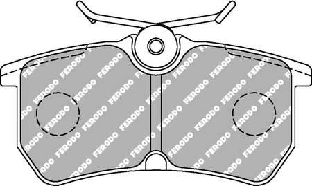 Ferodo Racing DS2500 brake pad rear FCP1319H FORD Fiesta 5 6 FOCUS I DBW 