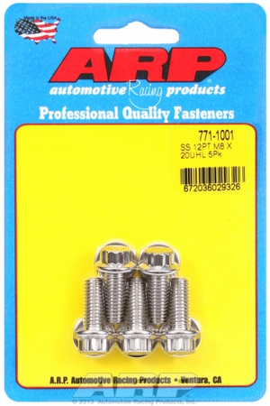 Śruby ARP M8 x 1.25 x 20 12pt SS bolts (5pcs)