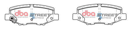 Klocki hamulcowe tylne DBA Brake Pads Street Series Ceramic - DB2003SS DODGE USA Nitro JEEP Cherokee Wrangler JK