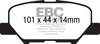 DPX2171 - Zestaw klocków hamulcowych seria ULTIMAX2 EBC Brakes