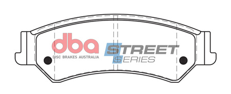 DBA Brake Pads Utcai sorozat hátsó fékbetétek Kerámia - DB1675SS FORD Aust NZ S.Africa Fairmont BF V8 Falcon Territory