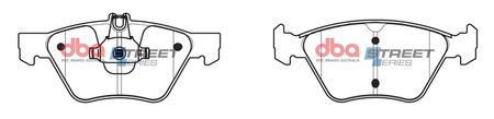 Bremsbeläge vorne DBA Brake Pads Street Series Ceramic - DB1403SS CHRYSLER USA Crossfire MERCEDES-BENZ CLK C208 CLK200 Convertible CLK230K CLK320 E-Class T210 E200 K E220 D E240 E270 TD E280 4Matic E290 E320 T211 E350 W210 E300 E420 W211 S-Class W220