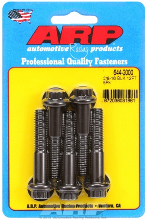 ARP "3/8""-16 x 2.000 12pt 7/16 wrenching black oxide bolts"5pcs