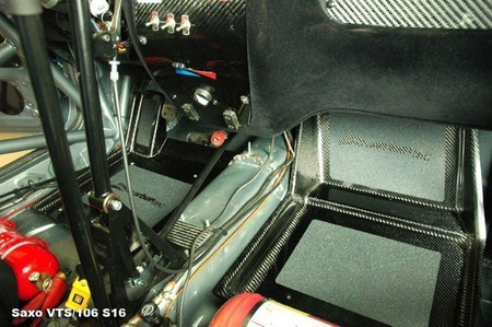 Carbon foot rest for codriver