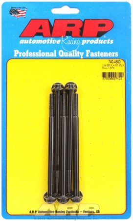 ARP "1/4""-28 x 4.500 12pt black oxide bolts" (5pcs)