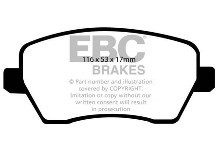 DP1903 - Ein Satz Bremsbeläge serie ULTIMAX2 EBC Brakes