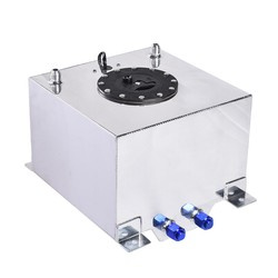 Silver IRP aluminum fuel tank, 20L, with fuel level sensor