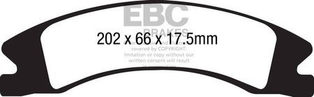 DP41885R - Stabdžių trinkelių rinkinys YELLOWSTUFF serija EBC Brakes