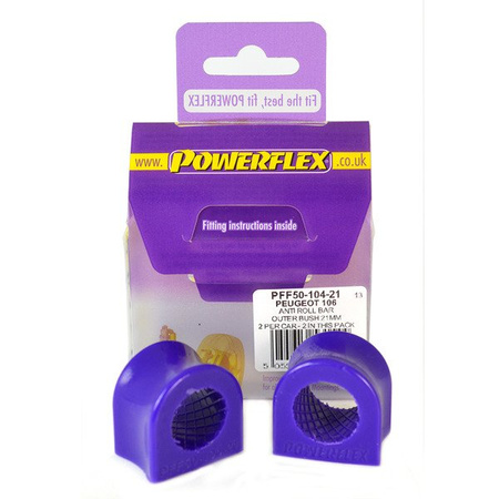 Polyurethan buchsen Powerflex Citroen Saxo inc VTS/VTR (1996-2003) -  PFF50-104-21 Nummer im Diagramm: 4