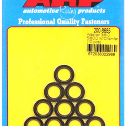 ARP "3/8""ID 5/8""OD machined chamfer black washers" (10pcs)