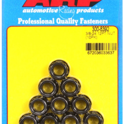 ARP "3/8""-24. 1/2"" socket. .645 flange OD. 12pt nut kit" (10pc