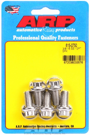 ARP "3/8""-16 x 0.750 12pt 7/16 wrenching SS bolts" (5pcs)