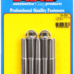ARP "7/16""-20 x 2.500 hex SS bolts" (5pcs)