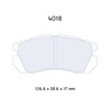 Carbone Lorraine RC6 brake pads - Subaru Legacy 1,8-2,5 (89-97)